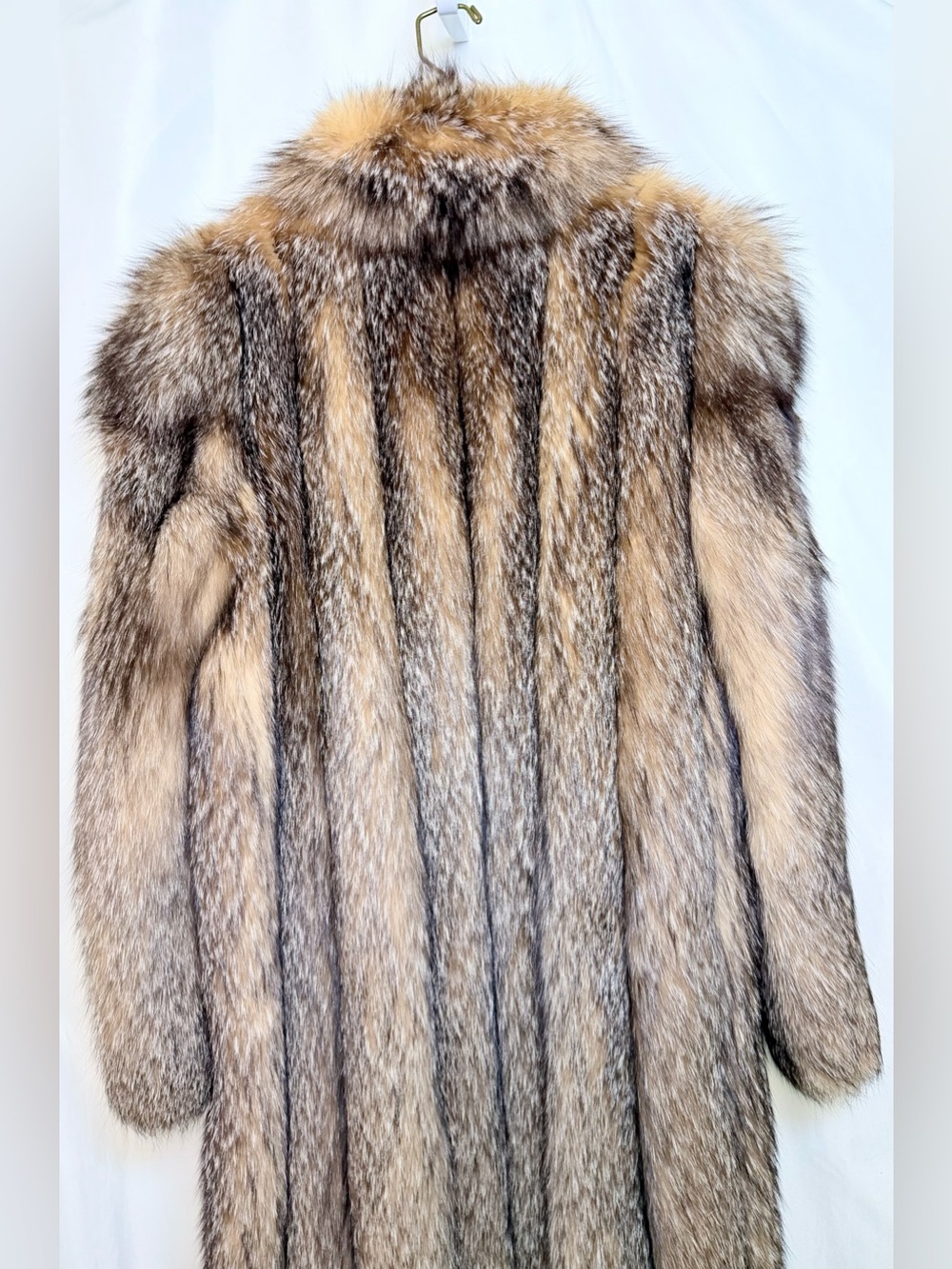 Vintage Bifano’s Dallas Crystal Fox Fur Full Length Coat - Picture 5 of 9
